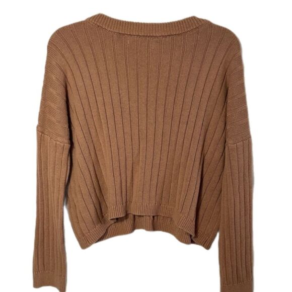 Kendall & Kylie ribbed crop v neck sweater - Picture 5 of 7